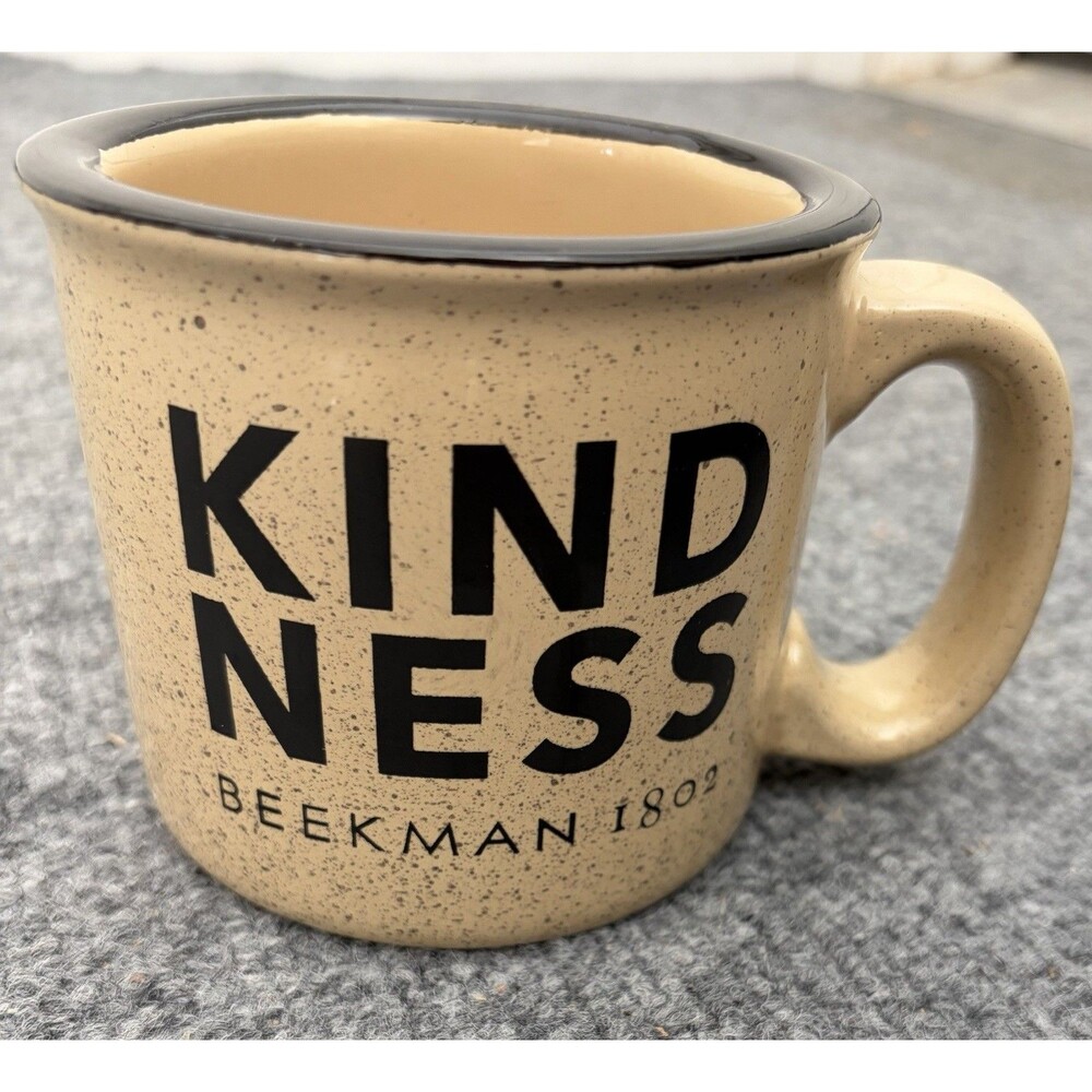 Coffee Cup Mug Kindness Beekman 1802 Skincare Goat Milk Specks Large